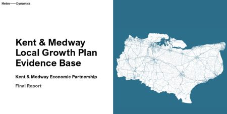 Kent and Medway Local Growth Plan Evidence Base - Image of final report front cover and map